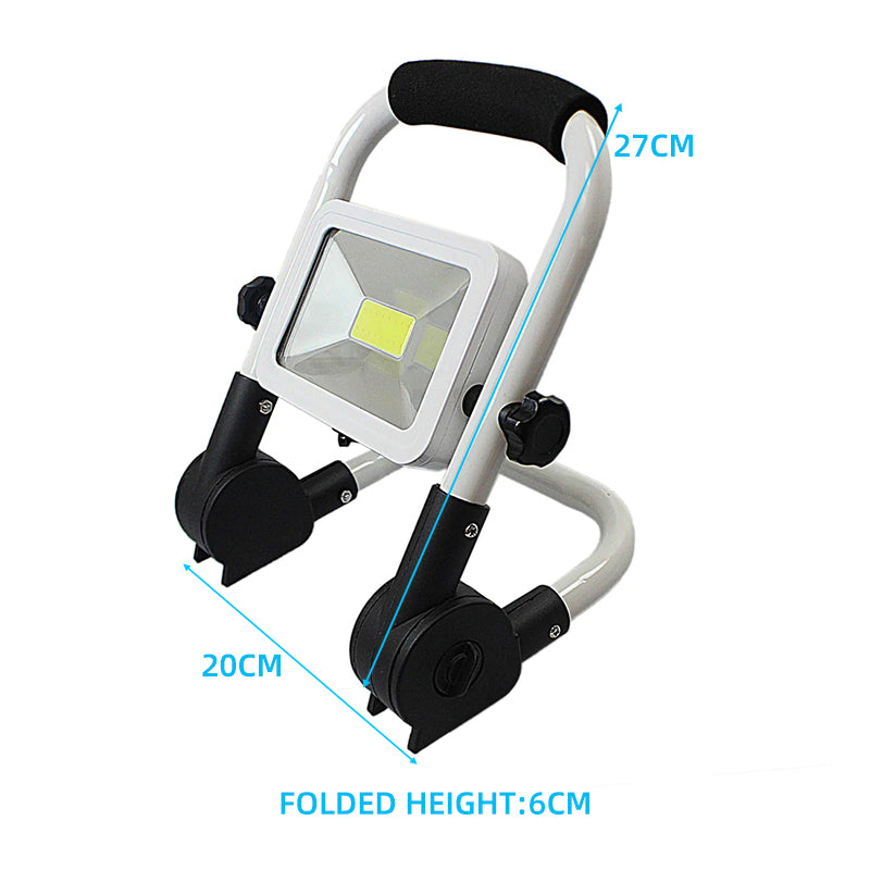 100W High Brightness Rechargeable Search Light Portable Spotlights with Rotation Stand for Multi-Purpose Use