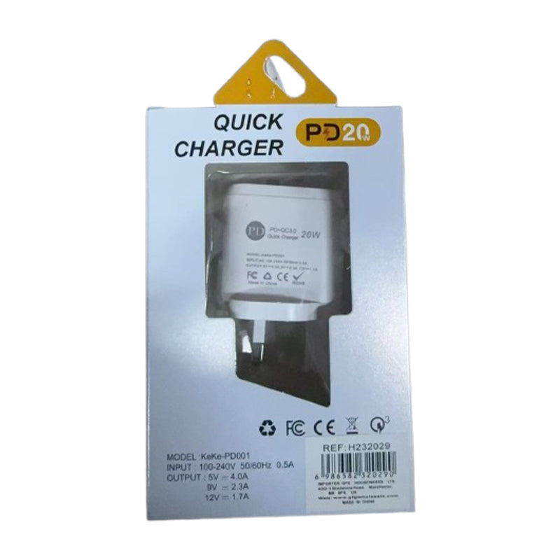 20W/Quick Charge 3.0 Fast Wall Charger For Apple iPhone/iPad/Samsung